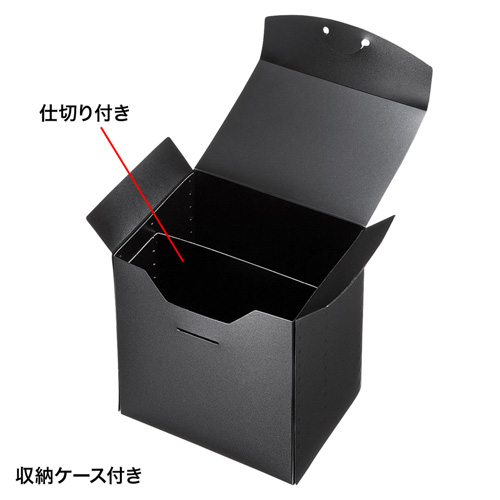 CD/DVD不織布ケース（ブルーレイディスク対応・収納ケース付き・25枚入り・ブラック） FCD-FBDBX25BK サンワサプライ