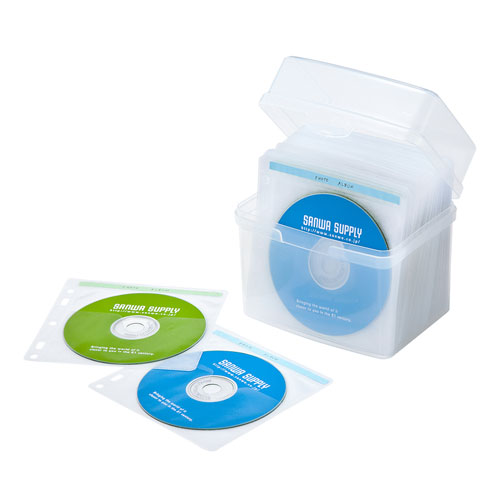 CD・DVDケース(プラスチック・ボックスタイプ・不織布ケース付き・60枚