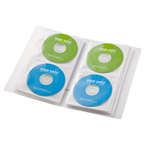 ブルーレイディスク対応ファイルケース（64枚収納・クリア）