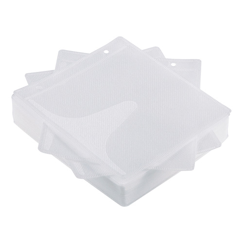 DVD・CD不織布ケース（リング穴付き・50枚入り・ホワイト）