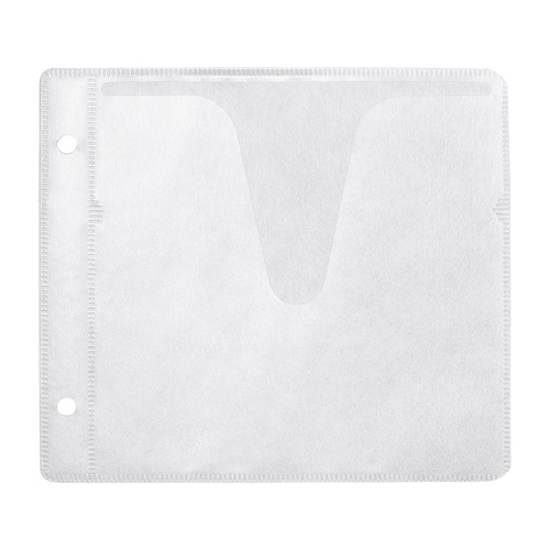 CD/DVD不織布ケース（リング穴付き・50枚入り・ホワイト） FCD-FRBD50W サンワサプライ