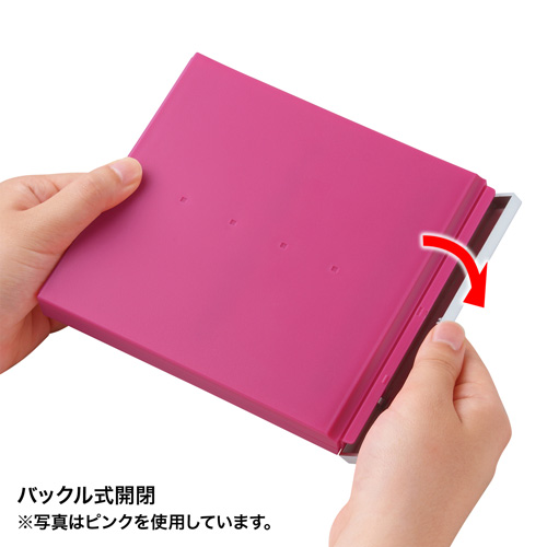 【アウトレット･訳あり・セール】ディスクケース（8枚まで収納・メディア・CD・DVD・ブルーレイ対応・ハードタイプ・ポータブル・保護・保管・ブラック） FCD-JKBD8BK サンワサプライ