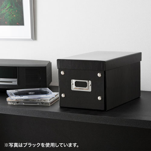 CD BOX（組み立て式・簡単・スナップボタン留め・ホワイト