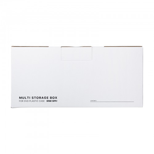 マルチ収納ボックスケース（段ボール製・組み立て式・5個入り・DVDトールケース用） FCD-MT6W サンワサプライ