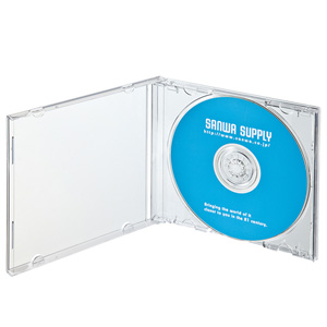 CDケース（10枚セット・DVD・クリア・10mm） サンワサプライ