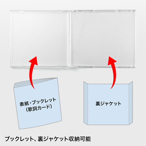 CDケース（10枚セット・DVD・クリア・10mm） サンワサプライ