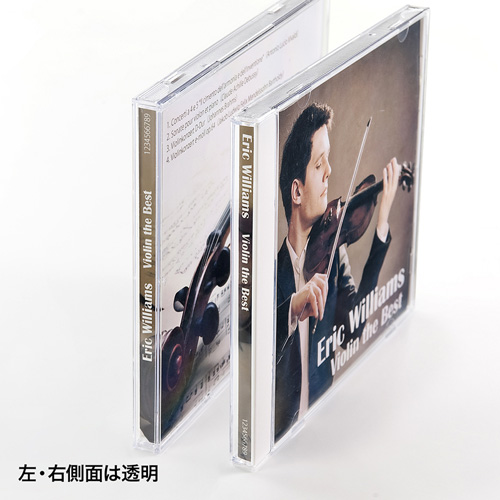 サンワサプライ】DVD・CDケース（30枚セット・ホワイト・10mm） FCD