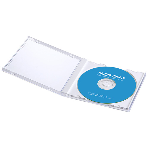 サンワサプライ】DVD・CDケース（30枚セット・ホワイト・10mm） FCD
