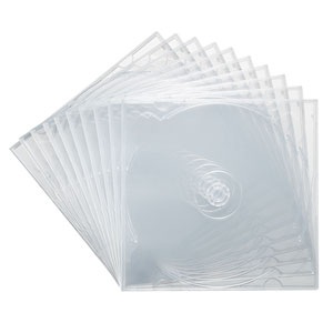 【訳あり 新品】Blu-ray・DVD・CDケース（2枚収納ソフトタイプ・10枚セット）