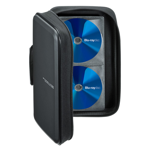 ブルーレイディスク対応セミハードケース（104枚収納・ブラック）