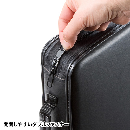 ブルーレイディスク対応セミハードケース（160枚収納・ブラック）　FCD-WLBD160BK　サンワサプライ