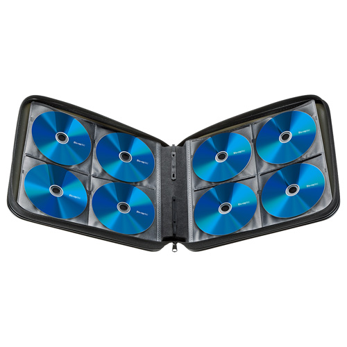 ブルーレイディスク対応セミハードケース（160枚収納・ブラック）　FCD-WLBD160BK　サンワサプライ