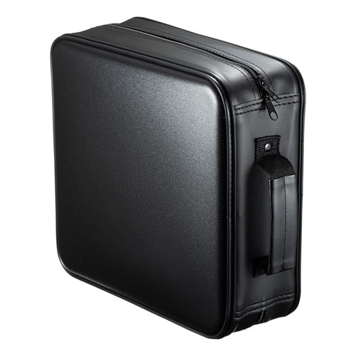 セミハードケース(BD/CD/DVD対応・320枚収納・ファスナーつき・PP製・ブラック)