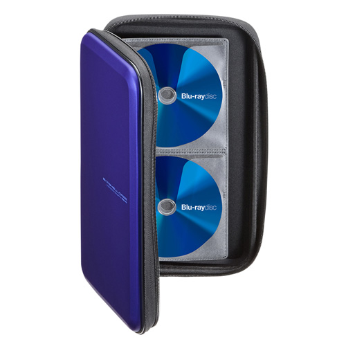 ブルーレイディスク対応セミハードケース（56枚収納・ブルー）