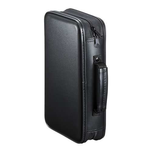 CDジャケット収納対応セミハードケース（96枚収納・ブラック） FCD-WLBD96BBK サンワサプライ