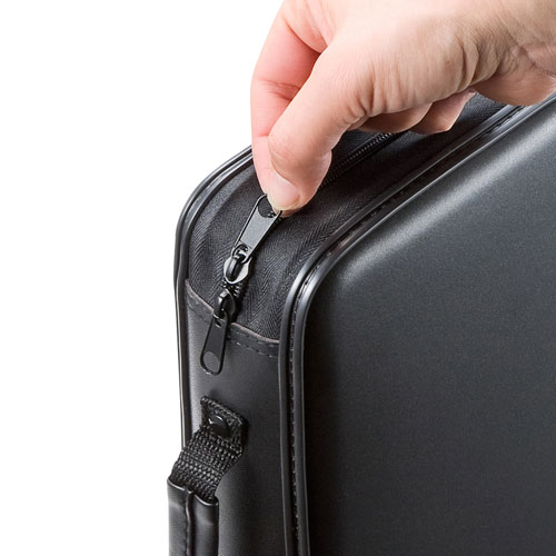 CDジャケット収納対応セミハードケース（96枚収納・ブラック） FCD-WLBD96BBK サンワサプライ