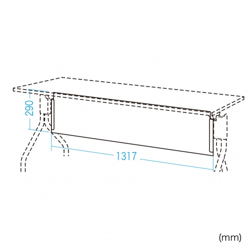 FDR-15045、15060用幕板（幅1500mm） サンワサプライ