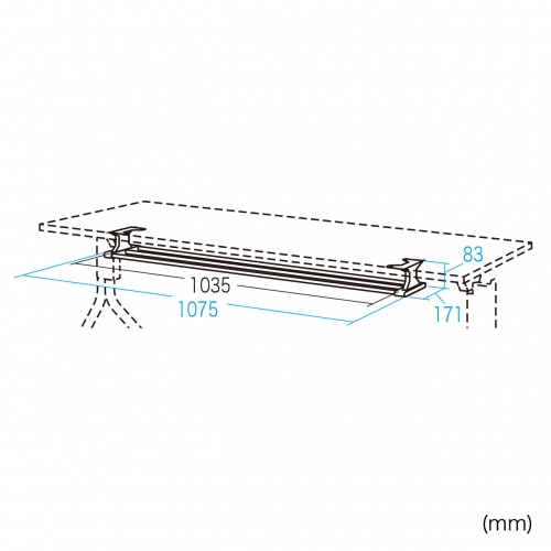 FDR-15045、15060用中棚（幅1500mm） サンワサプライ