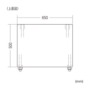 フォールディングデスク（スタッキング・薄い木目・W650×D500mm） FLD-6550BRN サンワサプライ