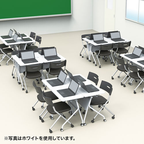 訳あり 新品】フォールディングデスク（スタッキング・薄い木目