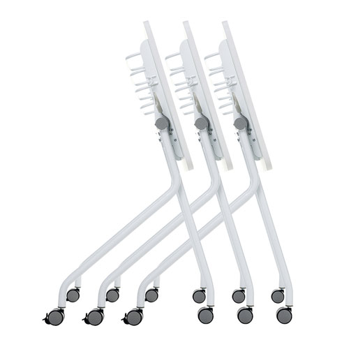 フォールディングデスク（スタッキング・ホワイト・W650×D500mm） FLD-6550WN サンワサプライ