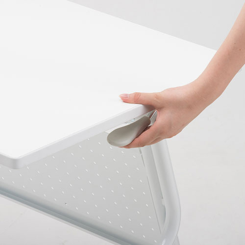 フォールディングデスク（スタッキング・ホワイト・W650×D500mm） FLD-6550WN サンワサプライ