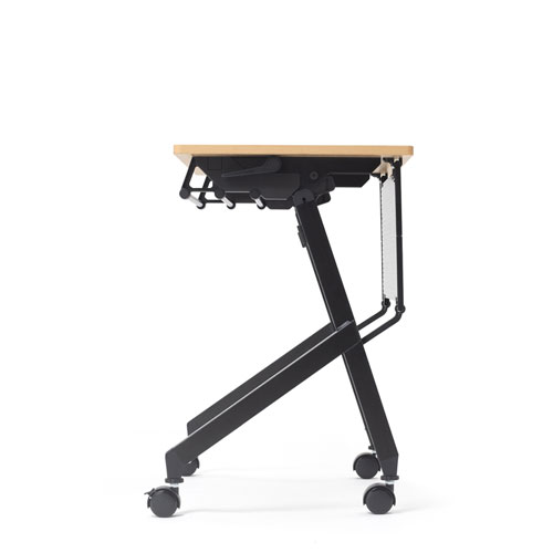 【アウトレット】フォールディングデスク（木目・W750×D450mm）