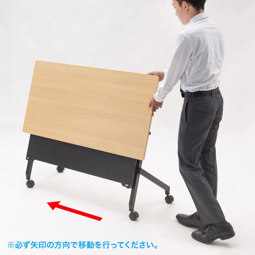 【アウトレット】フォールディングデスク（木目・W750×D450mm）