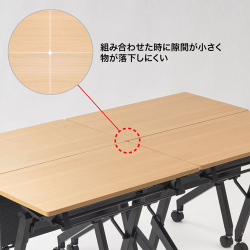 【アウトレット】フォールディングデスク（木目・W750×D450mm）