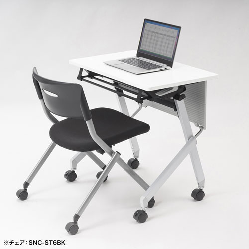 フォールディングデスク（ホワイト・W750×D450mm）