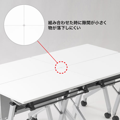 フォールディングデスク（ホワイト・W750×D450mm）