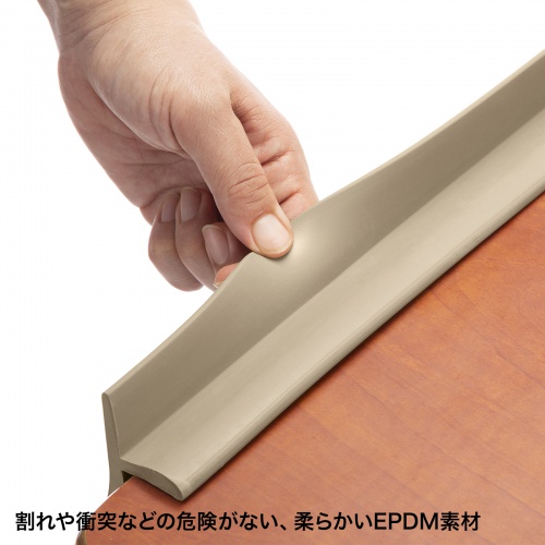 落下防止ガード（挟み込み式・ゴム素材・学校机・デスク）FPG-1N