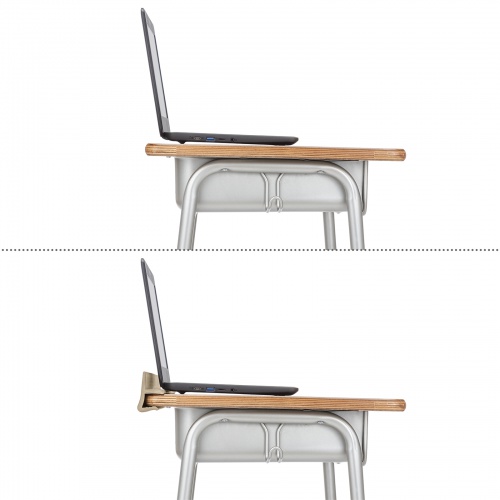 落下防止ガード（挟み込み式・ゴム素材・学校机・デスク）FPG-1N