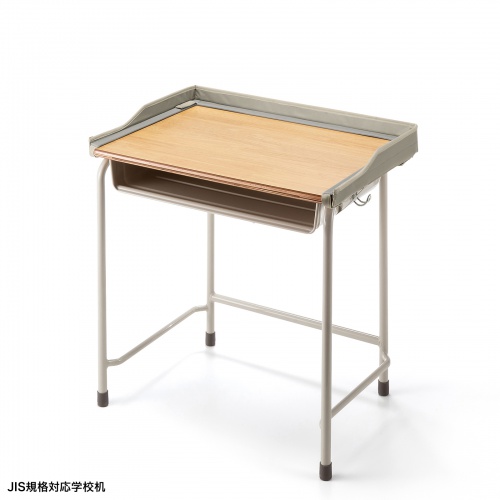 学校用デスク 落下防止ガード（JIS用・布製・簡単設置） FPG-2GY サンワサプライ