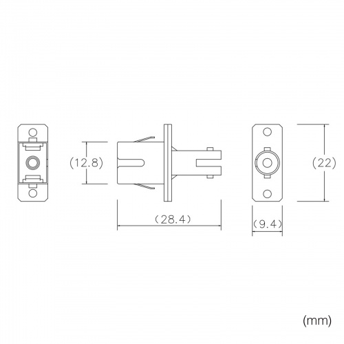 光ファイバケーブルを簡単に延長できる中継アダプタ（SCコネクタ-STコネクタ） HAD-SCST サンワサプライ