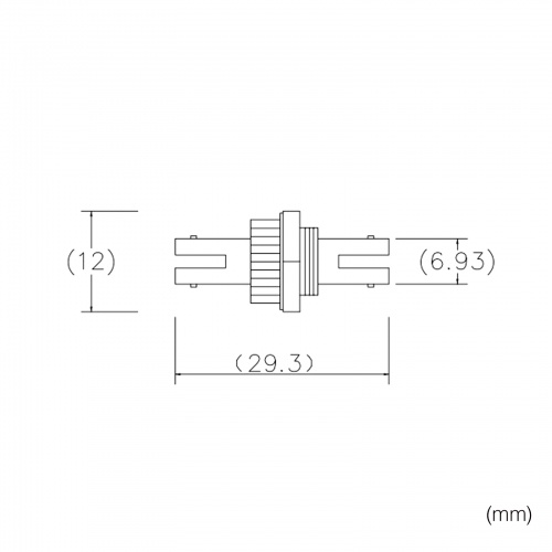 光ファイバケーブルを簡単に延長できる中継アダプタ(STコネクタ-STコネクタ) HAD-STST サンワサプライ