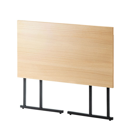 折りたたみデスク（木目・W870×D480×H700mm）