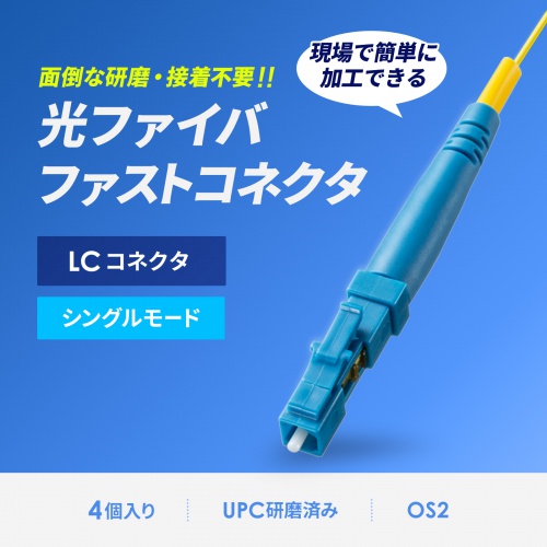 光ファイバーファストLCコネクタ（シングルモード）