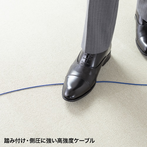 OS2 光ファイバケーブル（1m・アーマード1芯・シングルモード・SC-SC・光回線ONU対応・ブルー）HKB-AM1SCSC1-01