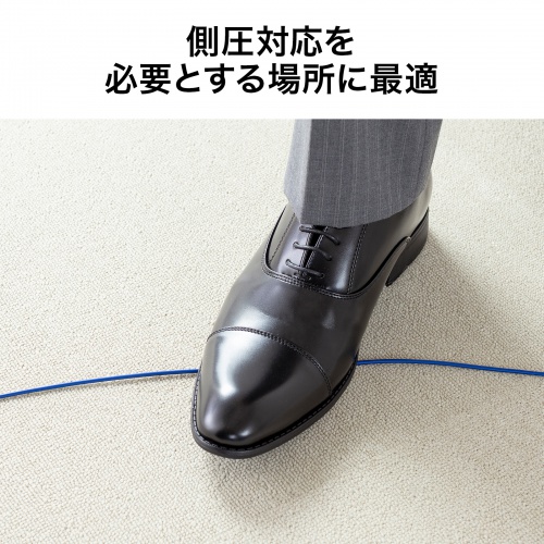 OS2 光ファイバケーブル（1m・アーマード1芯・シングルモード・SC-SC・光回線ONU対応・ブルー）HKB-AM1SCSC1-01