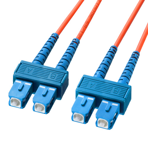 光ファイバケーブル（50μ・3m）SCコネクタ×2-SCコネクタ×2 HKB-CC5-3K サンワサプライ