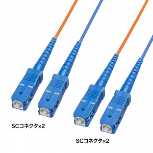 光ファイバーケーブル 150m｜SC‑SC・OS2・LSZH難燃・２芯