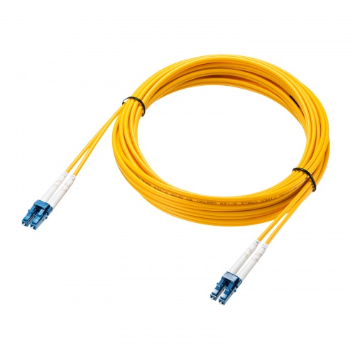 光ファイバケーブル（補強メガネ型・2芯・シングルモード・9μm・LC×2-LC×2・10ギガ・5m）