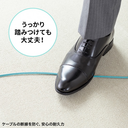 光ファイバケーブル（補強メガネ型・2芯・マルチモード・OM3・50μm・LC×2-LC×2・10ギガ・3m）