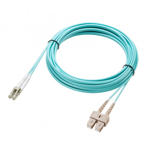 光ファイバケーブル（補強メガネ型・2芯・シングルモード・50μm・LC×2-SC×2・10ギガ・2m）