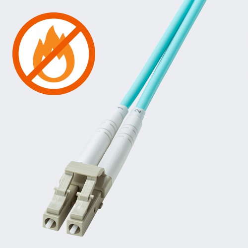 光ファイバケーブル（補強メガネ型・2芯・シングルモード・50μm・LC×2-SC×2・10ギガ・2m）