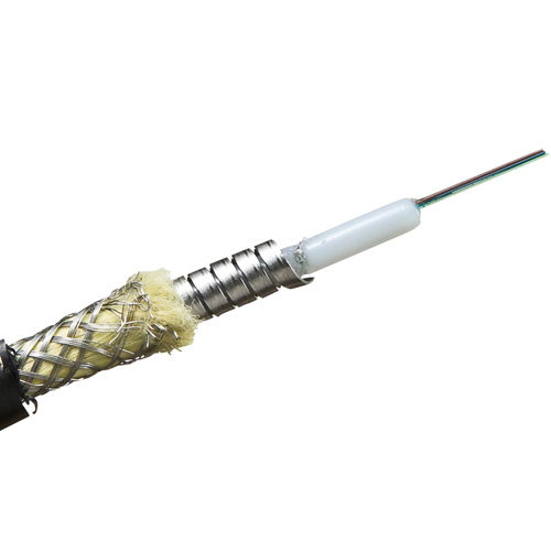 光ファイバーケーブル（ロバスト・防水・LCコネクタ・マルチモード・50m・4芯・パソコン・接続・通信回線・高強度・グレー） HKB-LCLCWPRB5-50 サンワサプライ