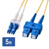 メガネ型光ファイバケーブル(シングル8.6μm、LC×2-SC×2、5m)