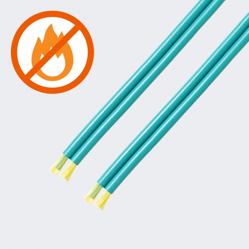 光ファイバケーブル（メガネ型・2芯・ケーブルのみ・マルチモード・OM3・50μm・10ギガ・100m）