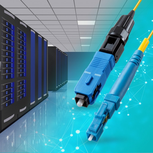 光ファイバケーブル（メガネ型・2芯・ケーブルのみ・シングルモード・9μm・10ギガ・100m）